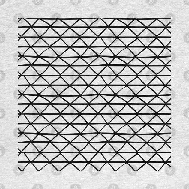 Monochrome Triangle Grid Pattern by Patternos